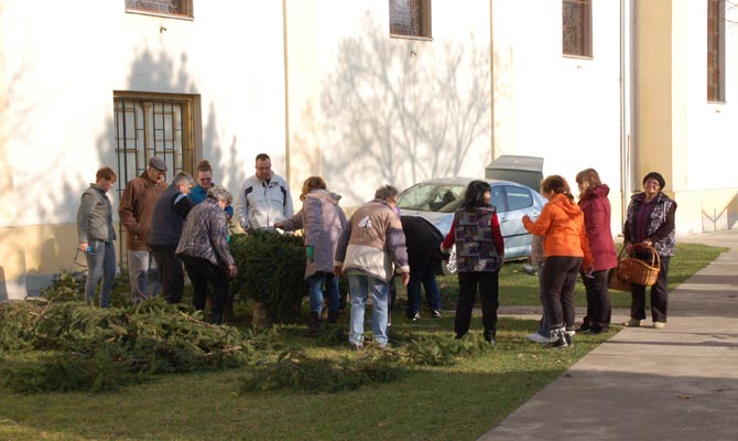 Adventi koszoru keszitese 2016. november 26.